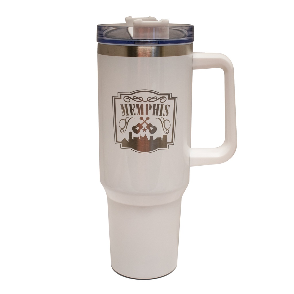 Memphis Tumbler 40oz - White