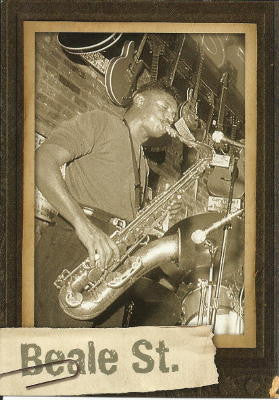 Memphis Postcard - Beale Sax - Pack of 50