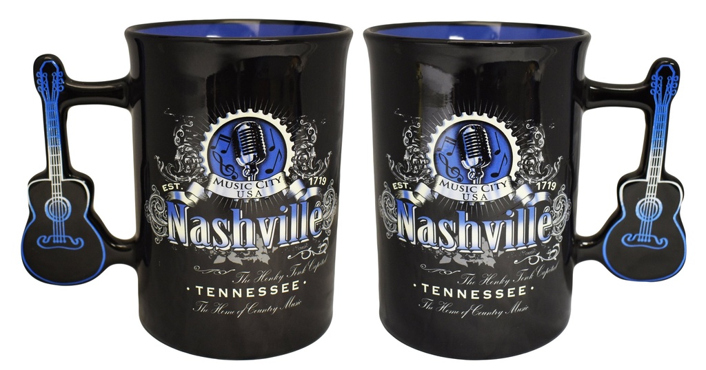 Nashville Mug - Music City w/ Guitar Handle