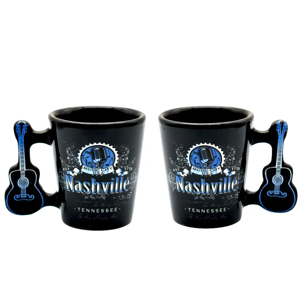 Nashville Shot Glass - Music City w/Guitar Handle