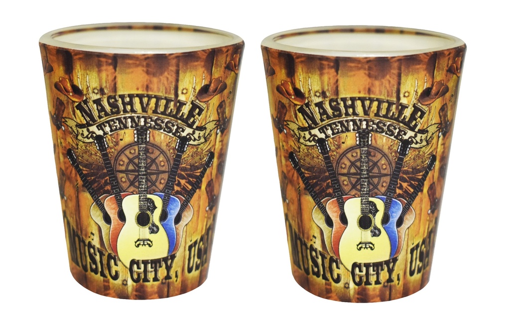 Nashville Shot Glass - Wood Panel