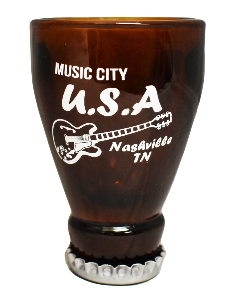 Nashville Shot Glass - Beer Bottle Top