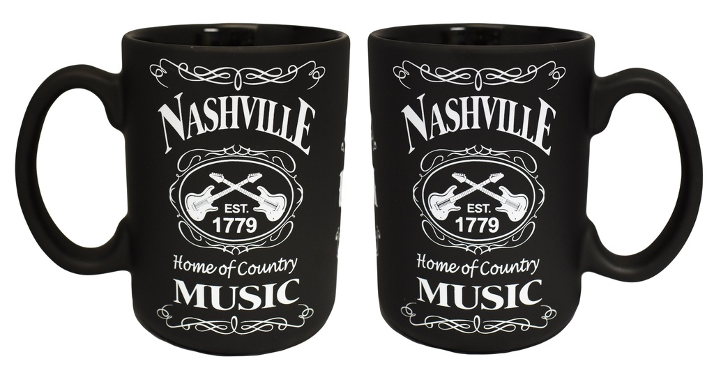 Nashville Mug - Blk & Wht Est.