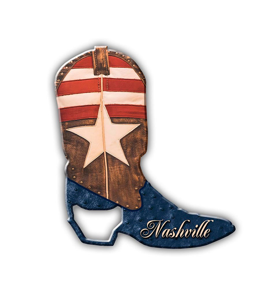 Nashville Bottle Opener and Magnet - Boot Star