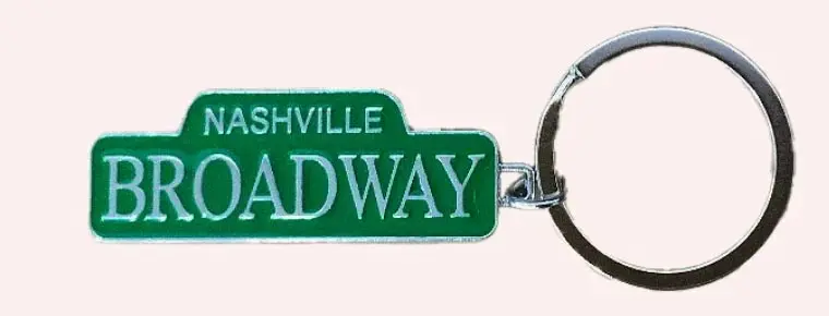 Nashville Key Chain - Honky Tonk  Row Sign