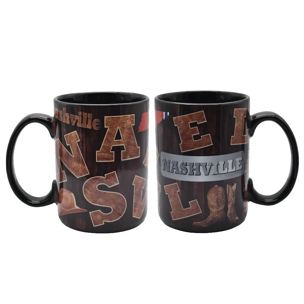 Nashville Mug - Wood Letters