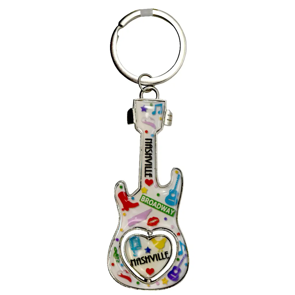 Nashville Key Chain - Icons Guitar Spinner