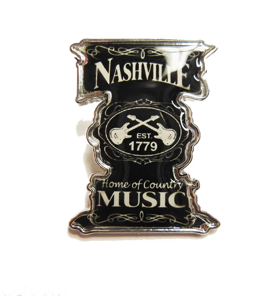 Nashville Pin - Blk & Wht Est.