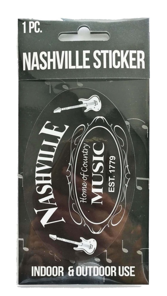 Nashville Sticker - Blk & Wht