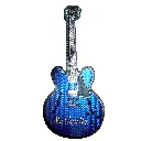 Nashville Magnet - Foil Guitar Blue