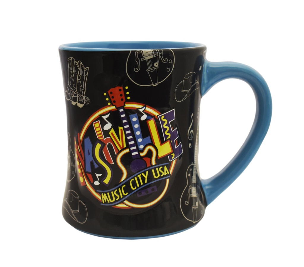 Nashville Mug - Round Neon Embossed