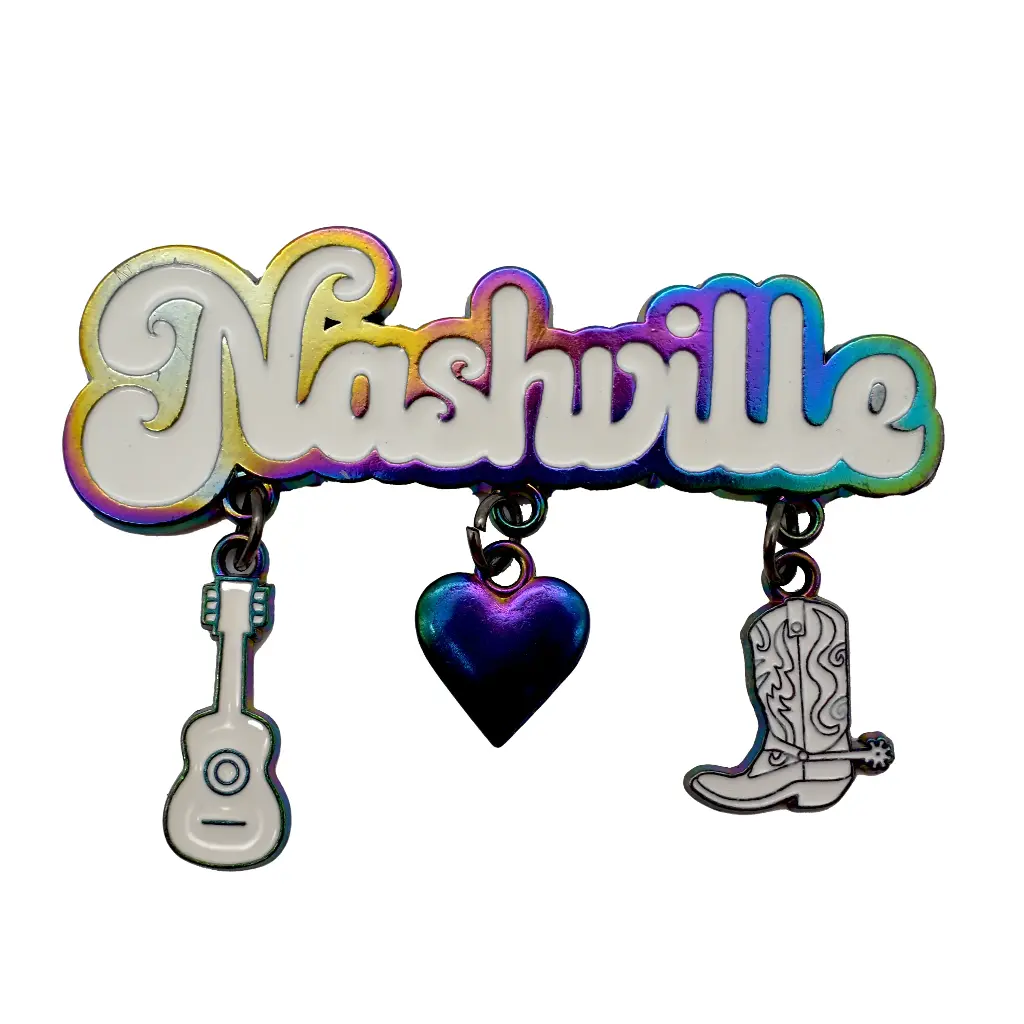 Nashville Magnet - Metallic With Charms