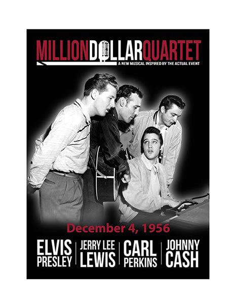 Million Dollar Quartet Magnet - Black & White