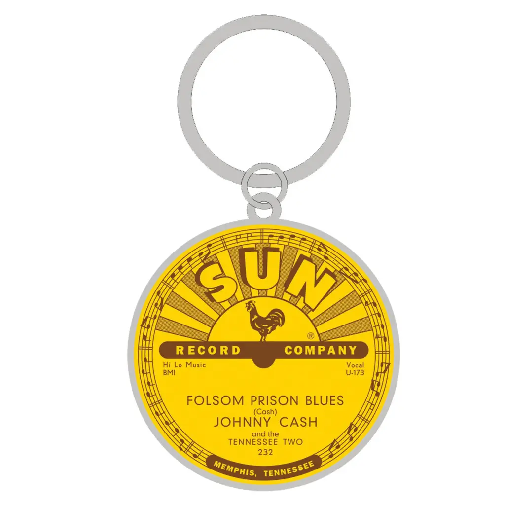 Sun Record Key Chain - Johnny Cash Folsom Prison