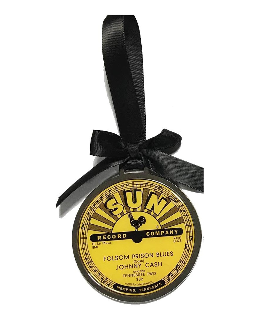 Sun Record Ornament - Johnny Cash Folsom Prison