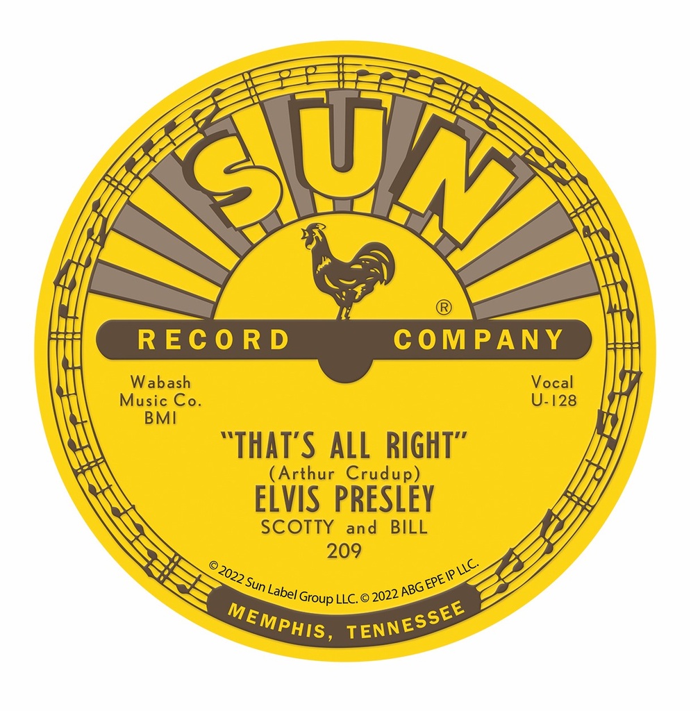 Sun Record Magnet - Elvis That's All Right