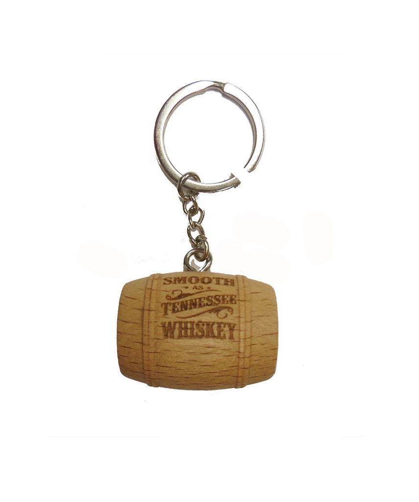 Tennessee Key Chain - Whiskey Wood Barrel