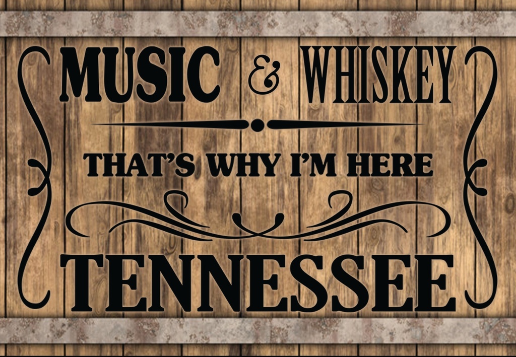 Tennessee Post Cards - Music & Whiskey - Pack of 50