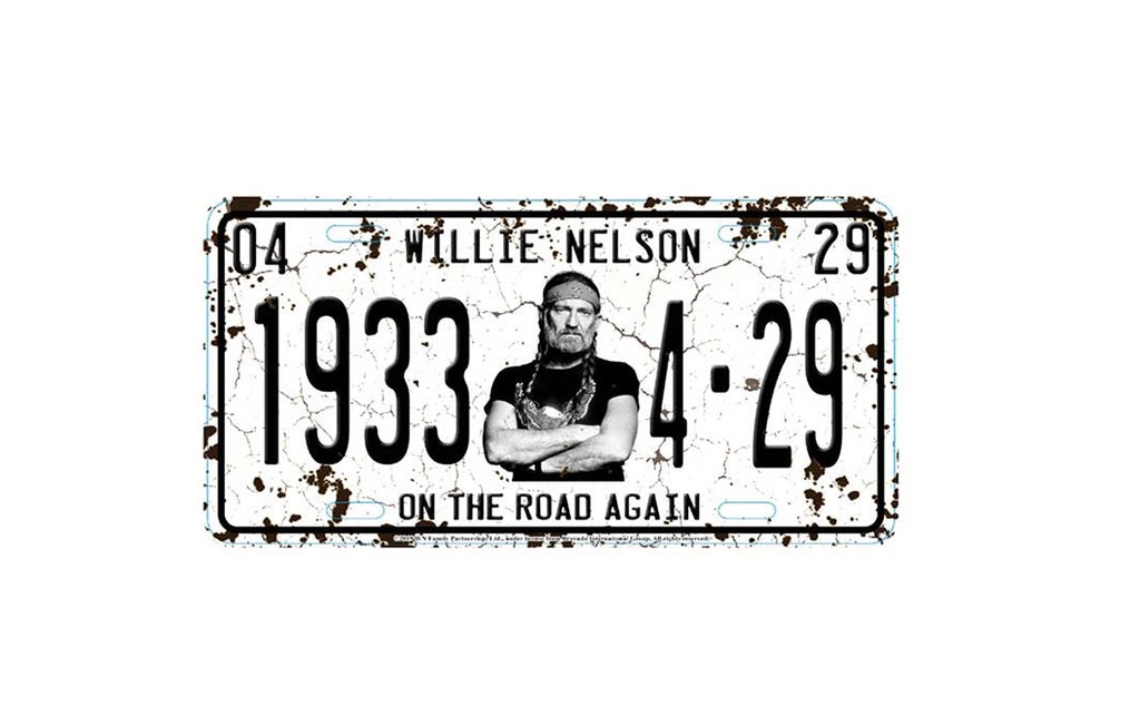 Willie Nelson Magnet - 1933 On The Road Again