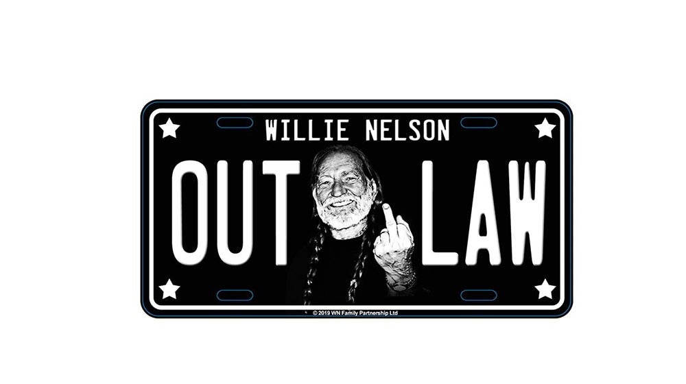 Willie Nelson Magnet - LP Middle Finger