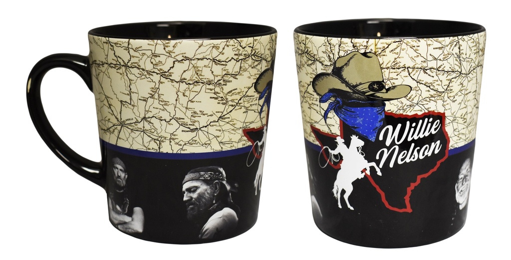 Willie Nelson Mug - Texas Map