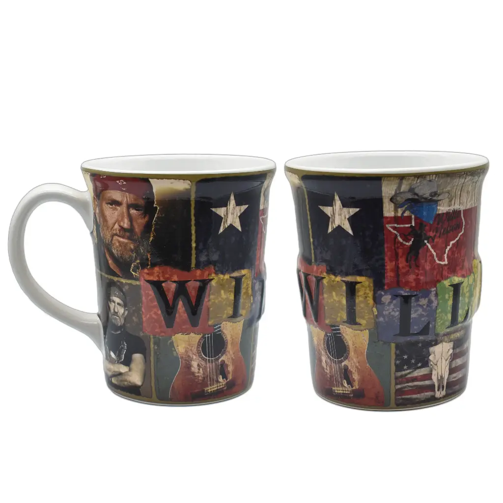 Willie Nelson Mug - Frames Embossed