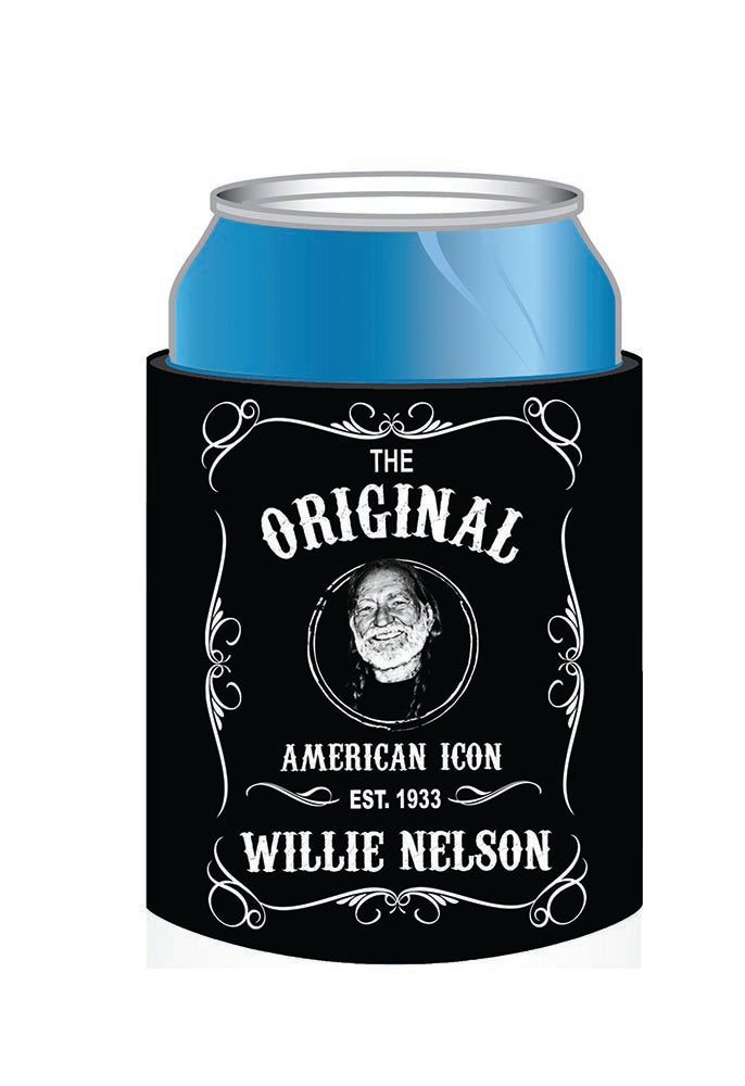 Willie Nelson Huggie/Koozie - Blk&Wht Est.