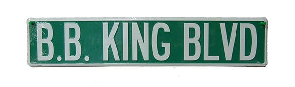 BB King Blvd - Street Sign