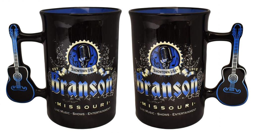 Branson Mug - Showtown With  Guitar Handle