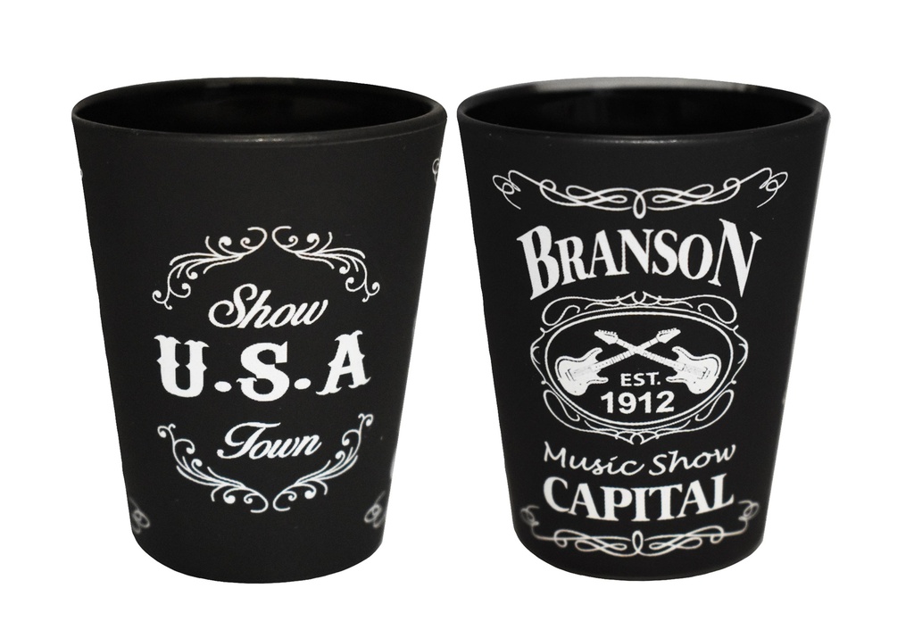 Branson Shot Glass - Blk & Wht Est.