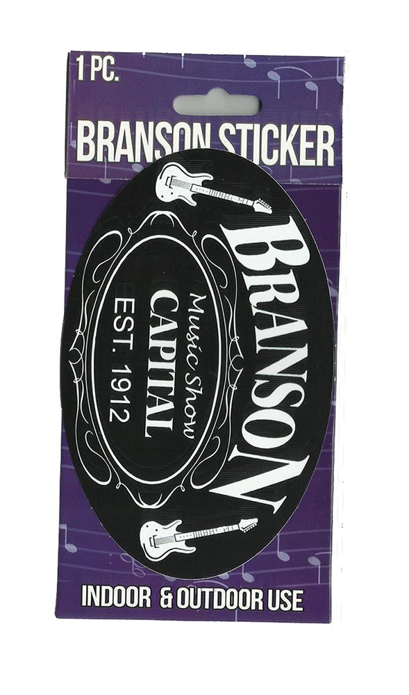 Branson Sticker - Blk&Wht Est.