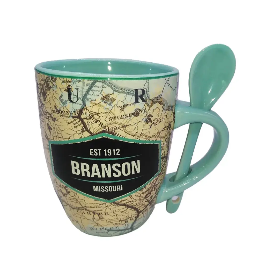 Branson Mug - Map with Spoon