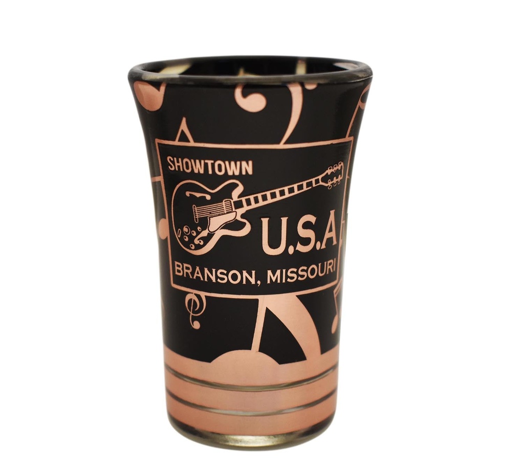 Branson Shot Glass - Rose Gold Music Note