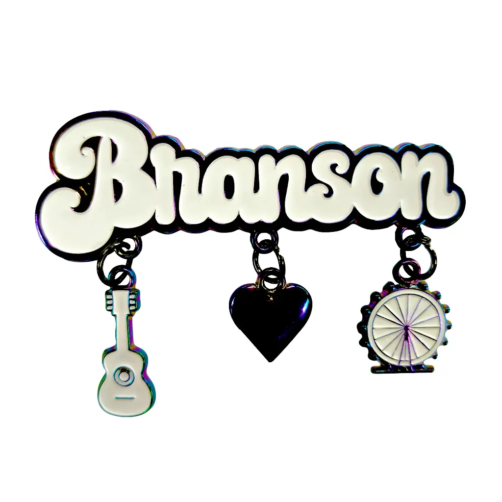 Branson Magnet - Metallic With Charms