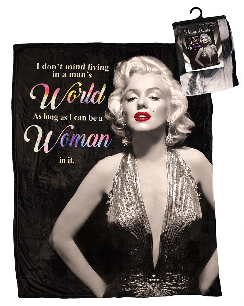 Marilyn Monroe Throw Blanket - Woman World