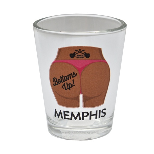 [M7110] Memphis Shot Glass - Bottoms Up