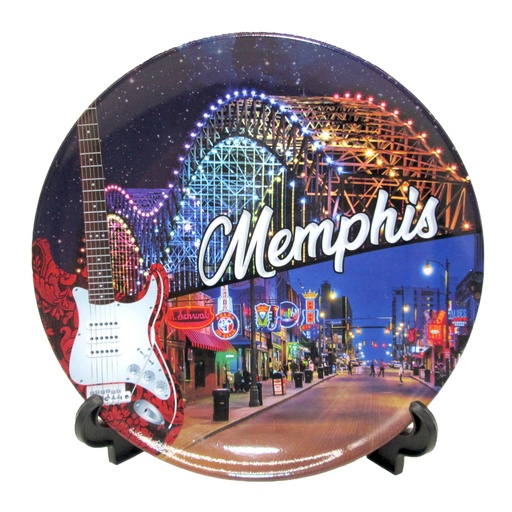 [M7145] Memphis Plate - Bridge Lights