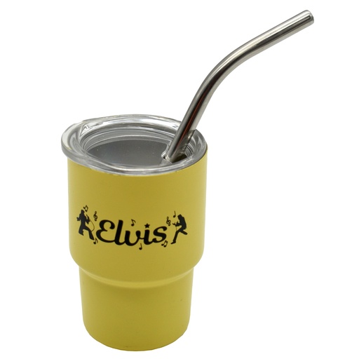 [E9118] Elvis Shot Glass - Mini Tumbler Yellow