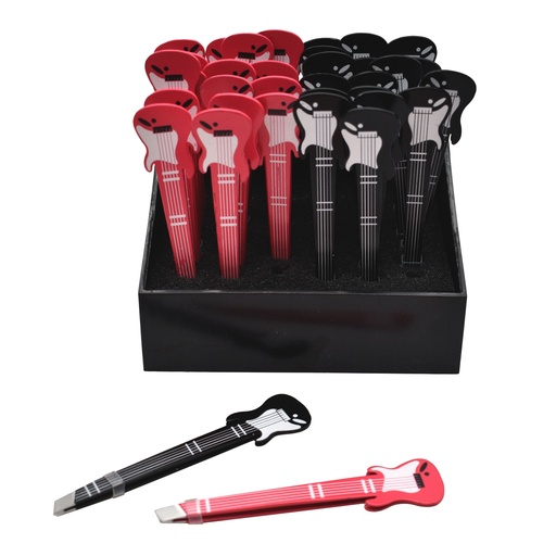 [G7035] Guitar Tweezers - Pink & Black - 36 Display