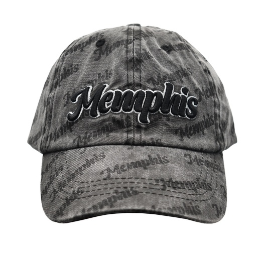 [M7054] Memphis Cap - Name Repeat Black