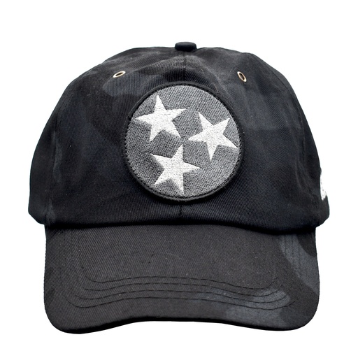 [N7087] Nashville Cap - Black Camo and Stars