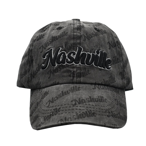 [N7056] Nashville Cap - Name Repeat Black