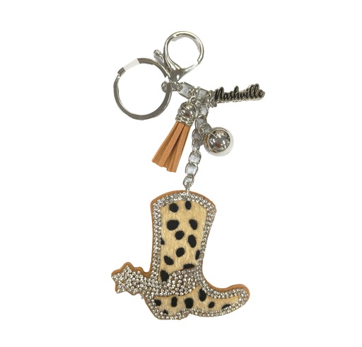 [N7100] Nashville Keychain - Bling Cowboy Boot