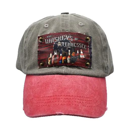 [T7143] Tennessee Cap - Whiskeys of TN Red/Gray