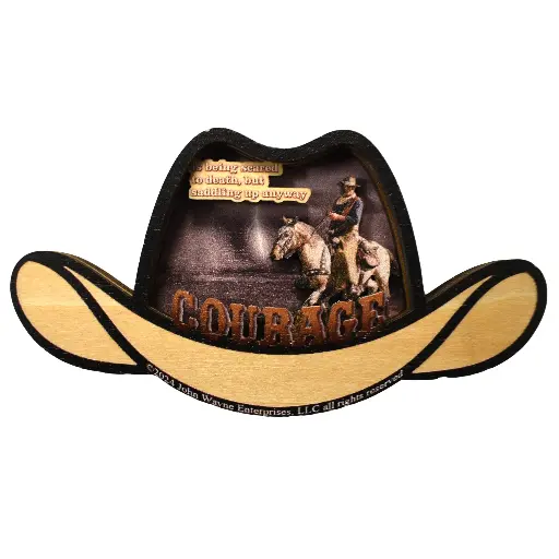 [JW7139] John Wayne Magnet - Courage Layered