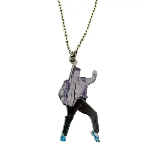 [E9122] Elvis Necklace - BSS w/ Swinging Legs