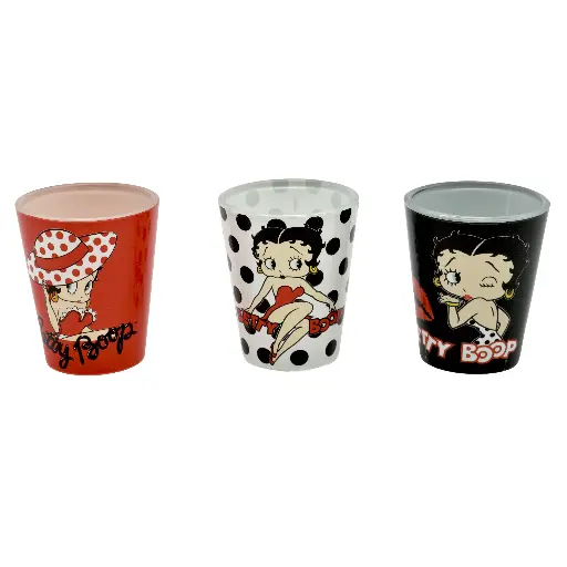 [BB5298] Betty Boop Shot Glass - Polka Dots