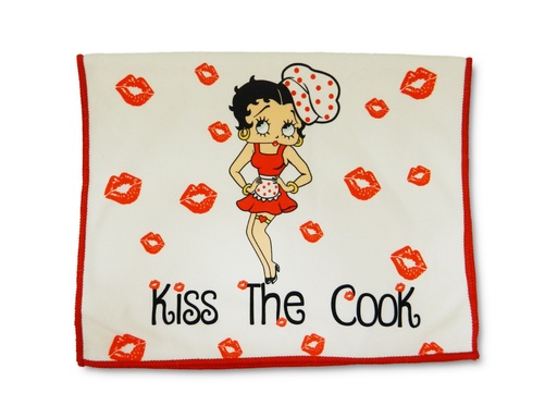 [BB5559] Betty Boop Kitchen Towel - Kiss The Cook