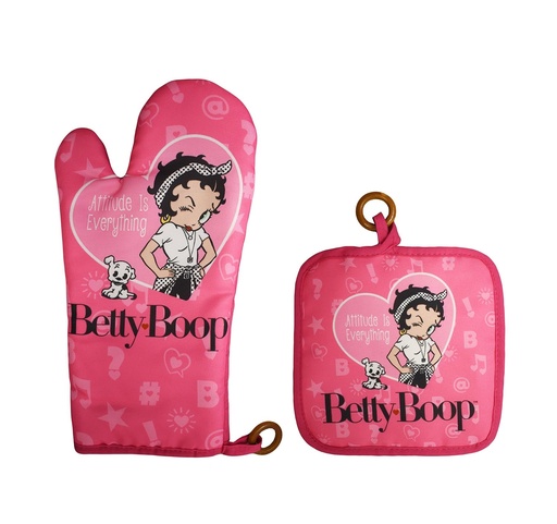 [BB6207] Betty Boop Pot Holder/Oven Mitt - Attitude