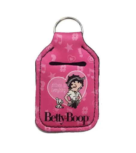 [BB6217] Betty Boop Key Chain w/ Multiuse Pouch  - Attitude